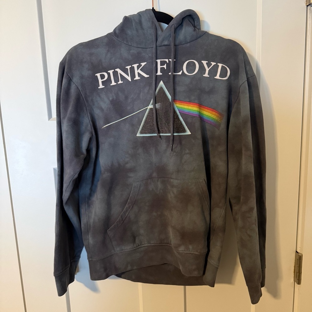 Pink Floyd Dark Gray Hoodie with Rainbow Accent